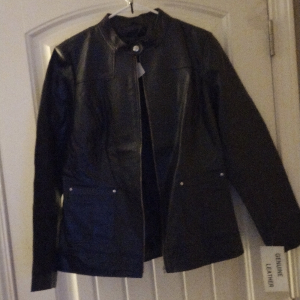 Metro Style Leather Black Jacket